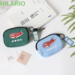 Hilario กระเป๋าสตางค์ ใบสั้น จี้รูปปลาคาร์พนําโชค ของขวัญ สําหรับเด็กผู้หญิง นักเรียน