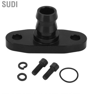 Sudi Turbo Oil Drain Return Flange  Car Adapter Wear Resistant Black 5/8 Inch for T3 T4 T35