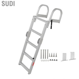 Sudi Pontoon Ladder 5 Step 200KG Load   Oxidation Rust Proof Boat Folding Slip Resistant for Swimming Pools