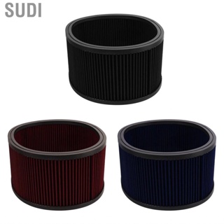 Sudi Round Washable Air Filter Element Reusable High Flow Cleaner for Ford 14 X5 in