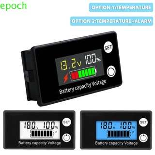 Epoch DC แบตเตอรี่ โวลต์มิเตอร์ 8V-100V สําหรับแบตเตอรี่ลิเธียมตะกั่วกรด สําหรับรถยนต์ รถจักรยานยนต์ เครื่องทดสอบแบตเตอรี่