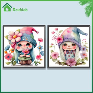 【Doub X ✮】ภาพวาดปักเพชร ทรงกลม ลายผู้หญิง ดอกไม้ 5D DIY สําหรับตกแต่งบ้าน ✮