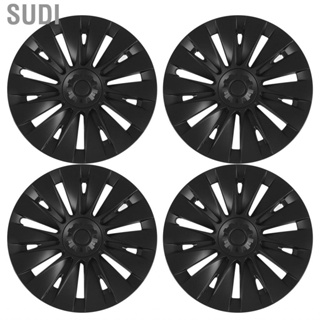 Sudi Wheel Rim Protector  Matte Black 19in Hubcap Impact Resistant Full Wrap 4PCS for Model Y 2020 To 2023