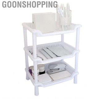 Goonshopping Bathroom Shelf Rack  Countertop Organizer Easy Installation Space Saving Detachable 3 Tier for Bedroom