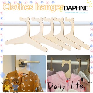 Daphne ไม้แขวนเสื้อ ไม้แขวนเสื้อ รูปหมีน่ารัก สําหรับเด็ก 5 ชิ้น