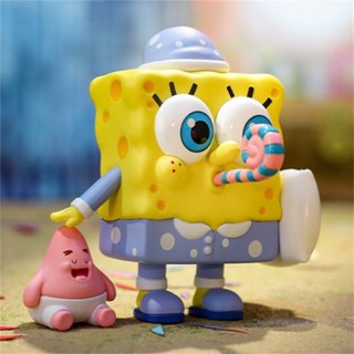 【ของแท้】POPMART Spongebob SquarePants ชุดกล่องสุ่ม ตุ๊กตาอนิเมะ และมังงะ ของเล่นแฟชั่น ของขวัญ สําหรับเด็กผู้หญิง