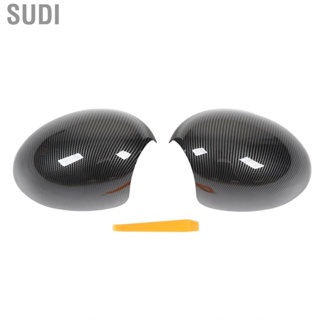 Sudi Door Side Mirror Cap Housing  51162753663 Cover Stable Protection Carbon Fiber Style Durable for R59 R60 R61