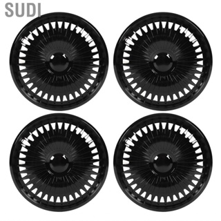 Sudi Wheel Hub Cap  4PCS Universal Scratch Protection Rim Cover Easy Installation High Strength Exquisite Black for Clio