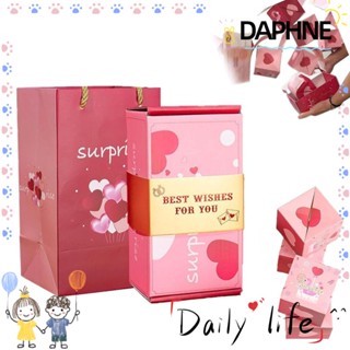 Daphne กล่องของขวัญป๊อปอัพ การ์ดป๊อปอัพ ความปรารถนาดีที่สุด สําหรับคนรักกล่องของขวัญเซอร์ไพรส์ ตกแต่งงานปาร์ตี้ ครบรอบ กล่องเด้ง สร้างสรรค์