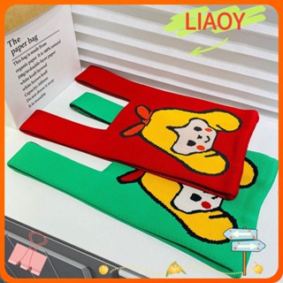 Liaoy กระเป๋าถือ กระเป๋าถัก แฮนด์เมด ขนาดเล็ก สําหรับผู้หญิง