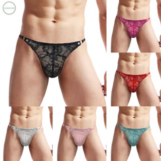 GORGEOUS~Underwear Men Briefs Enhance T-Back Lace Low Rise Mens Fun Underwear Pouch