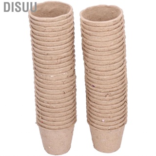 Disuu Peat Pots Pot Small Size Lightweight 50Pcs For Fruits Seedlings