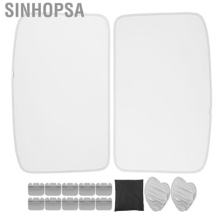 Sinhopsa Car Glass Roof Sunshade Split Type Gray Window Heat Blocking Shades Replacement for Tesla Model 3 2018 to 2023