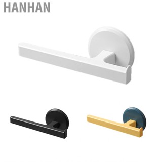 Hanhan T Shaped Towel Rack Simple Free Punching Wall Mounted Hanger for Bathroom Toilet