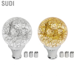 Sudi Shift Knob  Modified Gear Universal Faux Crystal Durable with 3 Adapters for Most Manual Vehicles