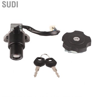 Sudi Fuel Tank Cap Lock Kit Perfect Fit Motorcycle Ignition Switch with 2 Keys for Motorbike