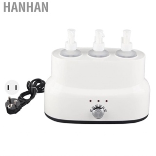 Hanhan Lotion Warmer Heater Electric   Oil Automatic Temperature Control with 3 Pieces Bottles for Home