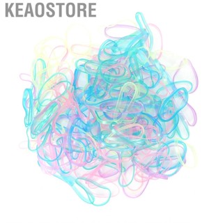 Keaostore Plastic Hair Ties Multicolor Mini Elastic Bands For Kids Baby Girls JFF