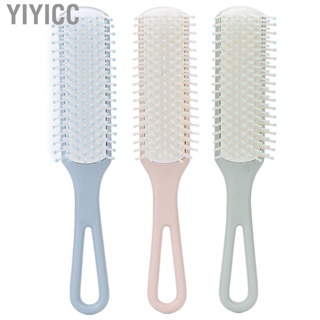 Yiyicc 3x Hair Brush Comb Set Easy Detangling Different Color Comfortable Handle