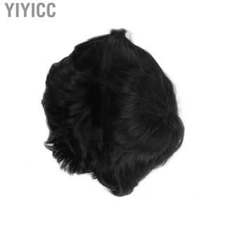 Yiyicc Short Wig For Men Fluffy Texture Good Breathability Real Black Hair