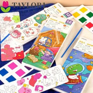 Taylor1 Gouache หนังสือระบายสี กราฟฟิตี้ ของเล่น เกม Diy ที่คั่นหนังสือ กระเป๋า สมุดวาดภาพ อุปกรณ์ศิลปะ โรงเรียน สมุดภาพกราฟฟิตี กระดาษสีน้ํา สมุดวาดภาพ