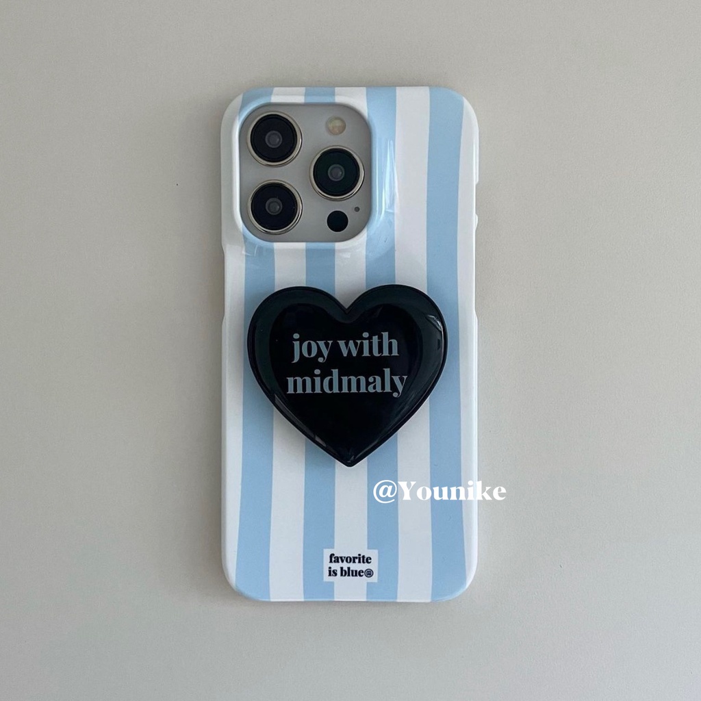 ฤดูใบไม้ร่วงฤดูหนาวรูปแบบใหม่ ins Feel Simple Blue Striped Film 16plus เหมาะสําหรับ iphone13pro/14promax Apple 15/12/14 เคสโทรศัพท์ 16 เคสป้องกัน
