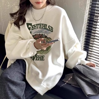 เสื้อกันหนาว คอปก พลัสไซซ์ MC EPED แฟชั่นฤดูใบไม้ร่วง สําหรับผู้หญิง