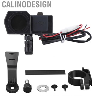 Calinodesign Motorcycle USB  One Button Switch Synchronous Display Voltage Universal  5V 3.4A for Phone