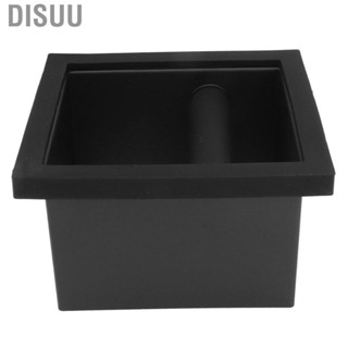 Disuu Coffee Ground Knock Box  Bottomless Black Rubber PTFE Steel Residue MU