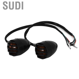 Sudi Turn Signal Lamp 1 Pair Indicator Motorcycle Accessory for 12V Vintage Modification