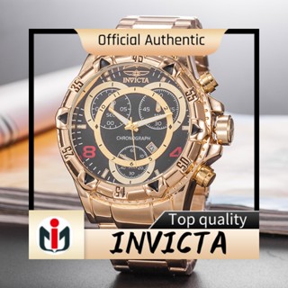 Invicta invicta invicta Subaqua นาฬิกาข้อมือควอทซ์ หน้าปัดขนาดใหญ่ สายเหล็ก สําหรับผู้ชาย