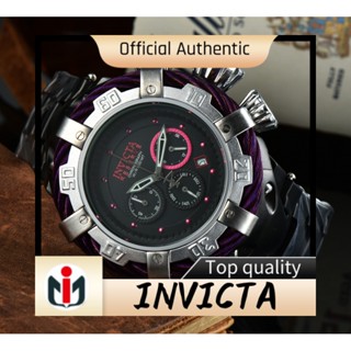 Invicta นาฬิกาข้อมือควอตซ์แฟชั่น สายยาง ลําลอง 6 เข็ม สําหรับบุรุษ เหมาะกับการวิ่ง