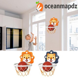 Oceanmapdz ห่วงบาสเก็ตบอล ขนาดเล็ก ในร่ม กีฬา สัตว์ บาสเก็ตบอล กระดานแขวน เกมการ์ตูน วัยรุ่น พับได้