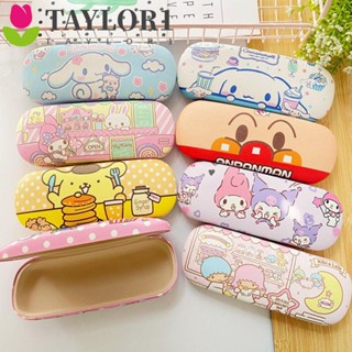 Taylor1 กล่องแว่นตากันแดด ลายการ์ตูนสุนัข Kuromi Melody Rabbit Cinnamoroll น่ารัก สําหรับเด็กผู้หญิง นักเรียน