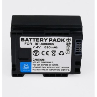 แบตกล้อง CANON BP808 for Canon BP-808 BP808 BP-819 BP-809 FS10 FS11 FS100 Capacity	890 mAh