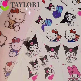 Taylor1 สติกเกอร์รอยสัก ลายการ์ตูนคุโรมิ กันน้ํา สําหรับตกแต่งต้นขา