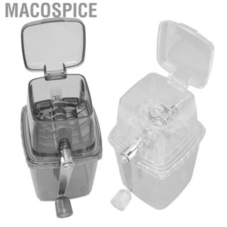 Macospice Portable Ice Crusher  Manual Chopper 1.25L Simple Operation DIY for Outdoor Camping