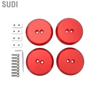 Sudi 4pcs Jack Pad Adapter Aluminum Floor Replacement For Chevy Corvette C5 C6 C7 C8 Red Puck