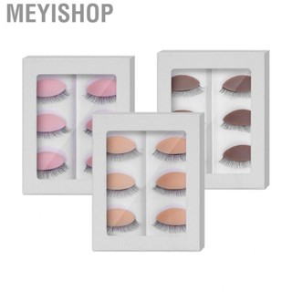 Meyishop 6Pairs Practice Eyelashes Training Lashes Self Adhesive Eyelash