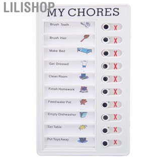 Lilishop RV Checklist Board With Slider DIY Arrangement Detachable Schedule Planner