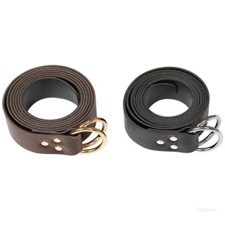 เข็มขัดหนัง PU แบบห่วงคู่ แฟชั่น สําหรับคอสเพลย์ปาร์ตี้ฮาโลวีน