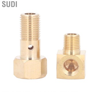 Sudi Fuel Pressure Gauge Bolt  M12 X 1.25in Thread Adapter 90 Degree Elbow Fitting for Integra