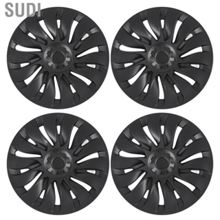 Sudi Wheel Hub Full Rim Cover Stylish Matte Black 19in  for Model Y