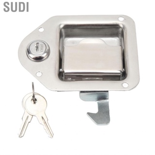 Sudi Paddle Door Latch Handle  Locked Unlocked Options Reusable 304 Stainless Steel Tool Box Lock Flush Mount for RV