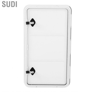 Sudi RV Baggage Door with Double Lock and Key Square Rounded Corner Access Storage for Camper Motorhome Accessories