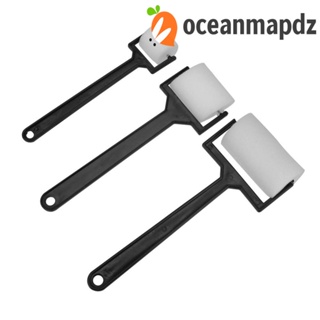 Oceanmapdz 3 ชิ้น / เซต แปรงฟองน้ําสีขาว แปรงลูกกลิ้งฟองน้ํา แปรงลูกกลิ้งโฟม แปรงลูกกลิ้งวาดภาพ สร้างสรรค์ ทําด้วยมือ DIY ภาพวาดสีขาว ของเล่นเพื่อการศึกษา