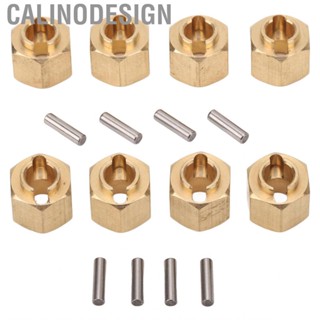 Calinodesign 4Pcs RC Hub Adapter Hex Brass for TRX4M 1/18 Scale Crawler Car Accessories