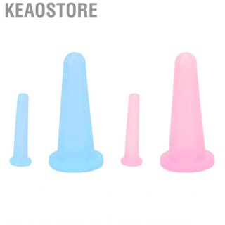 Keaostore 2 PCS Face Cupping Set Mini Silicone Soft Portable Vacuum Suction  Cup AP