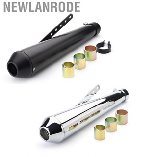 Newlanrode Motorcycle Exhaust    Deformation Smooth Surface Muffler Stainless Steel for Modification