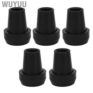 Wuyuu Cane Tips  Extra Stability 0.7in 5pcs Replacement Crutch Rubber for Gravel